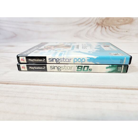 Singstar '90s & Singstar Pop (Sony PlayStation 2, 2008 ) PS2 CASES ONLY - Picture 10 of 13